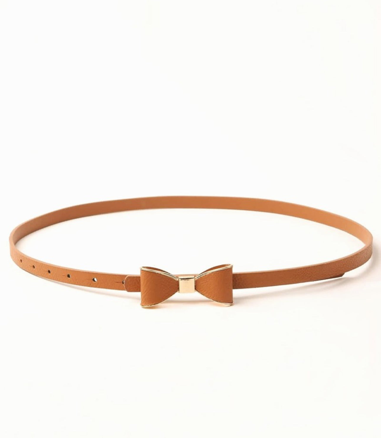 Coquette belt in cognac