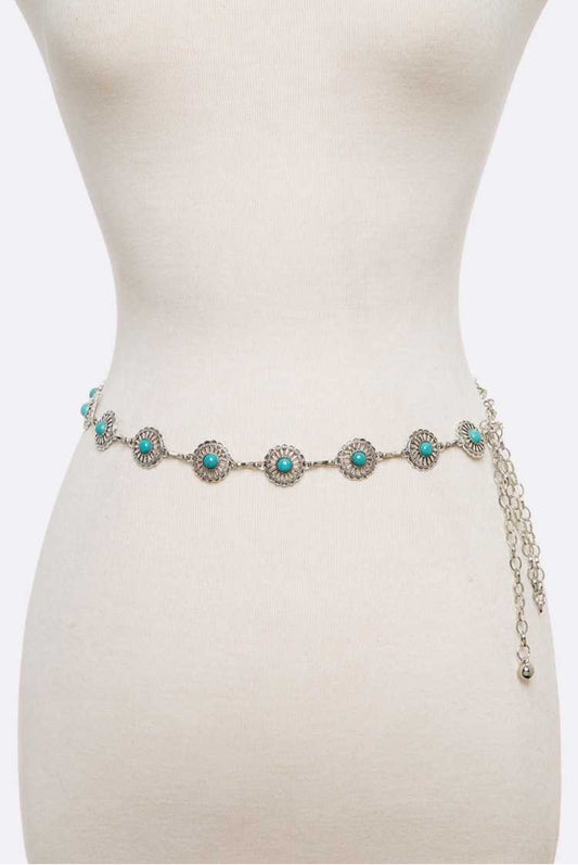 Turquoise Conch belt